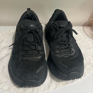 Hoka All-Black Athletic Shoes